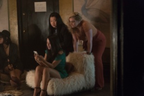 GOOD TROUBLE - "The Coterie" The residents of the Coterie throw an epic party, which Jude attends. Callie puts aside work for one evening to finally let loose and enjoy herself, but will it put her job as a law clerk in jeopardy? Meanwhile, Mariana tries to make friends with her new co-workers since she still feels like an outsider. Alice gets some upsetting news about her ex-girlfriend, Sumi, while Malika is confronted by her foster care past. This episode of "Good Trouble" airs Tuesday, Jan. 15 (8:00 - 9:01 P.M. EST) on Freeform. (Freeform/Richard Cartwright) CIERRA RAMIREZ, SHERRY COLA, EMMA HUNTON