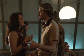 GOOD TROUBLE - "The Coterie" The residents of the Coterie throw an epic party, which Jude attends. Callie puts aside work for one evening to finally let loose and enjoy herself, but will it put her job as a law clerk in jeopardy? Meanwhile, Mariana tries to make friends with her new co-workers since she still feels like an outsider. Alice gets some upsetting news about her ex-girlfriend, Sumi, while Malika is confronted by her foster care past. This episode of "Good Trouble" airs Tuesday, Jan. 15 (8:00 - 9:01 P.M. EST) on Freeform. (Freeform/Richard Cartwright) BRENNA OTTS, JOSH PENCE